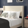 image:imageFlash Furniture Hollis Upholstered Platform Bed  Gray Faux Linen Wingback Headboard  Twin  Mattress Foundation with Slatted Supports  No Box Spring NeededBeige