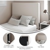 image:imageFlash Furniture Hugo Twin Headboard with 2 Outlets USB Port USB TypeC Port Faux Linen Upholstery Dual Hanging Options BeigeBeige