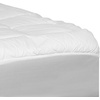image:imageFlash Furniture King Size Hypoallergenic Mattress Pad Quilted Fitted Mattress Cover Cotton Top Stretches up to 21 Inches Deep