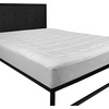 image:imageFlash Furniture King Size Hypoallergenic Mattress Pad Quilted Fitted Mattress Cover Cotton Top Stretches up to 21 Inches Deep