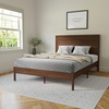 image:imageFlash Furniture Kingston Solid Wood Platform Bed with Wooden Slats and Headboard No Box Spring Needed Queen Size BrownBrown