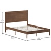 image:imageFlash Furniture Kingston Solid Wood Platform Bed with Wooden Slats and Headboard No Box Spring Needed Queen Size BrownBrown