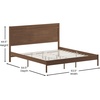 image:imageFlash Furniture Kingston Solid Wood Platform Bed with Wooden Slats and Headboard No Box Spring Needed Queen Size BrownBrown