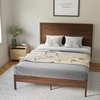 image:imageFlash Furniture Kingston Solid Wood Platform Bed with Wooden Slats and Headboard No Box Spring Needed Queen Size BrownBrown