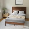 image:imageFlash Furniture Kingston Solid Wood Platform Bed with Wooden Slats and Headboard No Box Spring Needed Queen Size BrownBrown