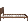 image:imageFlash Furniture Kingston Solid Wood Platform Bed with Wooden Slats and Headboard No Box Spring Needed Queen Size BrownBrown