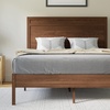 image:imageFlash Furniture Kingston Solid Wood Platform Bed with Wooden Slats and Headboard No Box Spring Needed Queen Size BrownBrown