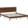 image:imageFlash Furniture Kingston Solid Wood Platform Bed with Wooden Slats and Headboard No Box Spring Needed Queen Size BrownBrown