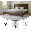 image:imageFlash Furniture Kingston Solid Wood Platform Bed with Wooden Slats and Headboard No Box Spring Needed Queen Size BrownBrown