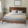 image:imageFlash Furniture Kingston Solid Wood Platform Bed with Wooden Slats and Headboard No Box Spring Needed Queen Size BrownBrown