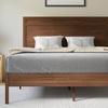 image:imageFlash Furniture Kingston Solid Wood Platform Bed with Wooden Slats and Headboard No Box Spring Needed Queen Size BrownBrown