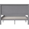 image:imageFlash Furniture Kingston Solid Wood Platform Bed with Wooden Slats and Headboard No Box Spring Needed Queen Size BrownGray Wash