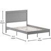image:imageFlash Furniture Kingston Solid Wood Platform Bed with Wooden Slats and Headboard No Box Spring Needed Queen Size BrownGray Wash