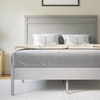 image:imageFlash Furniture Kingston Solid Wood Platform Bed with Wooden Slats and Headboard No Box Spring Needed Queen Size BrownGray Wash