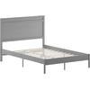 image:imageFlash Furniture Kingston Solid Wood Platform Bed with Wooden Slats and Headboard No Box Spring Needed Queen Size BrownGray Wash