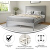 image:imageFlash Furniture Kingston Solid Wood Platform Bed with Wooden Slats and Headboard No Box Spring Needed Queen Size BrownGrey