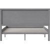 image:imageFlash Furniture Kingston Solid Wood Platform Bed with Wooden Slats and Headboard No Box Spring Needed Queen Size BrownGrey