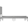 image:imageFlash Furniture Kingston Solid Wood Platform Bed with Wooden Slats and Headboard No Box Spring Needed Queen Size BrownGrey