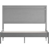 image:imageFlash Furniture Kingston Solid Wood Platform Bed with Wooden Slats and Headboard No Box Spring Needed Queen Size BrownGrey