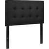 image:imageFlash Furniture Lennox Adjustable Height Button Tufted and Box Stitch Upholstered King Size Headboard in Black VinylBlack