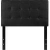 image:imageFlash Furniture Lennox Adjustable Height Button Tufted and Box Stitch Upholstered King Size Headboard in Black VinylBlack