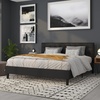 image:imageFlash Furniture Lennox Adjustable Height Button Tufted and Box Stitch Upholstered King Size Headboard in Black VinylBlack
