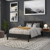 image:imageFlash Furniture Lennox Adjustable Height Button Tufted and Box Stitch Upholstered King Size Headboard in Black VinylBlack