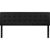 image:imageFlash Furniture Lennox Adjustable Height Button Tufted and Box Stitch Upholstered King Size Headboard in Black VinylBlack