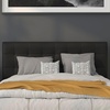 image:imageFlash Furniture Lennox Adjustable Height Button Tufted and Box Stitch Upholstered King Size Headboard in Black VinylBlack