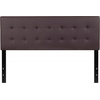 image:imageFlash Furniture Lennox Adjustable Height Button Tufted and Box Stitch Upholstered King Size Headboard in Black VinylBrown