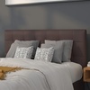 image:imageFlash Furniture Lennox Adjustable Height Button Tufted and Box Stitch Upholstered King Size Headboard in Black VinylBrown