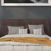 image:imageFlash Furniture Lennox Adjustable Height Button Tufted and Box Stitch Upholstered King Size Headboard in Black VinylBrown