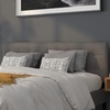 image:imageFlash Furniture Lennox Adjustable Height Button Tufted and Box Stitch Upholstered King Size Headboard in Black VinylGray