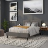 image:imageFlash Furniture Lennox Adjustable Height Button Tufted and Box Stitch Upholstered King Size Headboard in Black VinylGray