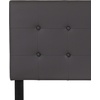 image:imageFlash Furniture Lennox Adjustable Height Button Tufted and Box Stitch Upholstered King Size Headboard in Black VinylGray