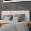 image:imageFlash Furniture Lennox Adjustable Height Button Tufted and Box Stitch Upholstered King Size Headboard in Black VinylWhite