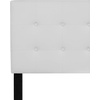 image:imageFlash Furniture Lennox Adjustable Height Button Tufted and Box Stitch Upholstered King Size Headboard in Black VinylWhite
