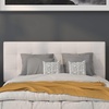 image:imageFlash Furniture Lennox Adjustable Height Button Tufted and Box Stitch Upholstered King Size Headboard in Black VinylWhite