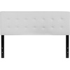 image:imageFlash Furniture Lennox Adjustable Height Button Tufted and Box Stitch Upholstered King Size Headboard in Black VinylWhite