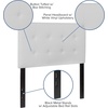 image:imageFlash Furniture Lennox Adjustable Height Button Tufted and Box Stitch Upholstered King Size Headboard in Black VinylWhite