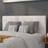image:imageFlash Furniture Lennox Adjustable Height Button Tufted and Box Stitch Upholstered King Size Headboard in Black VinylWhite