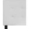 image:imageFlash Furniture Lennox Adjustable Height Button Tufted and Box Stitch Upholstered King Size Headboard in Black VinylWhite