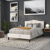 image:imageFlash Furniture Lexington Upholstered Full Size Headboard with Accent Nail Trim in White Fabric