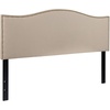 image:imageFlash Furniture Lexington Upholstered Twin Size Headboard with Accent Nail Trim in Light Gray FabricBeige