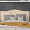 image:imageFlash Furniture Lexington Upholstered Twin Size Headboard with Accent Nail Trim in Light Gray FabricBeige