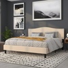 image:imageFlash Furniture Lexington Upholstered Twin Size Headboard with Accent Nail Trim in Light Gray FabricBeige