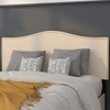 image:imageFlash Furniture Lexington Upholstered Twin Size Headboard with Accent Nail Trim in Light Gray FabricBeige