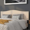 image:imageFlash Furniture Lexington Upholstered Twin Size Headboard with Accent Nail Trim in Light Gray FabricBeige