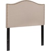 image:imageFlash Furniture Lexington Upholstered Twin Size Headboard with Accent Nail Trim in Light Gray FabricBeige