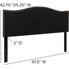 image:imageFlash Furniture Lexington Upholstered Twin Size Headboard with Accent Nail Trim in Light Gray FabricBlack
